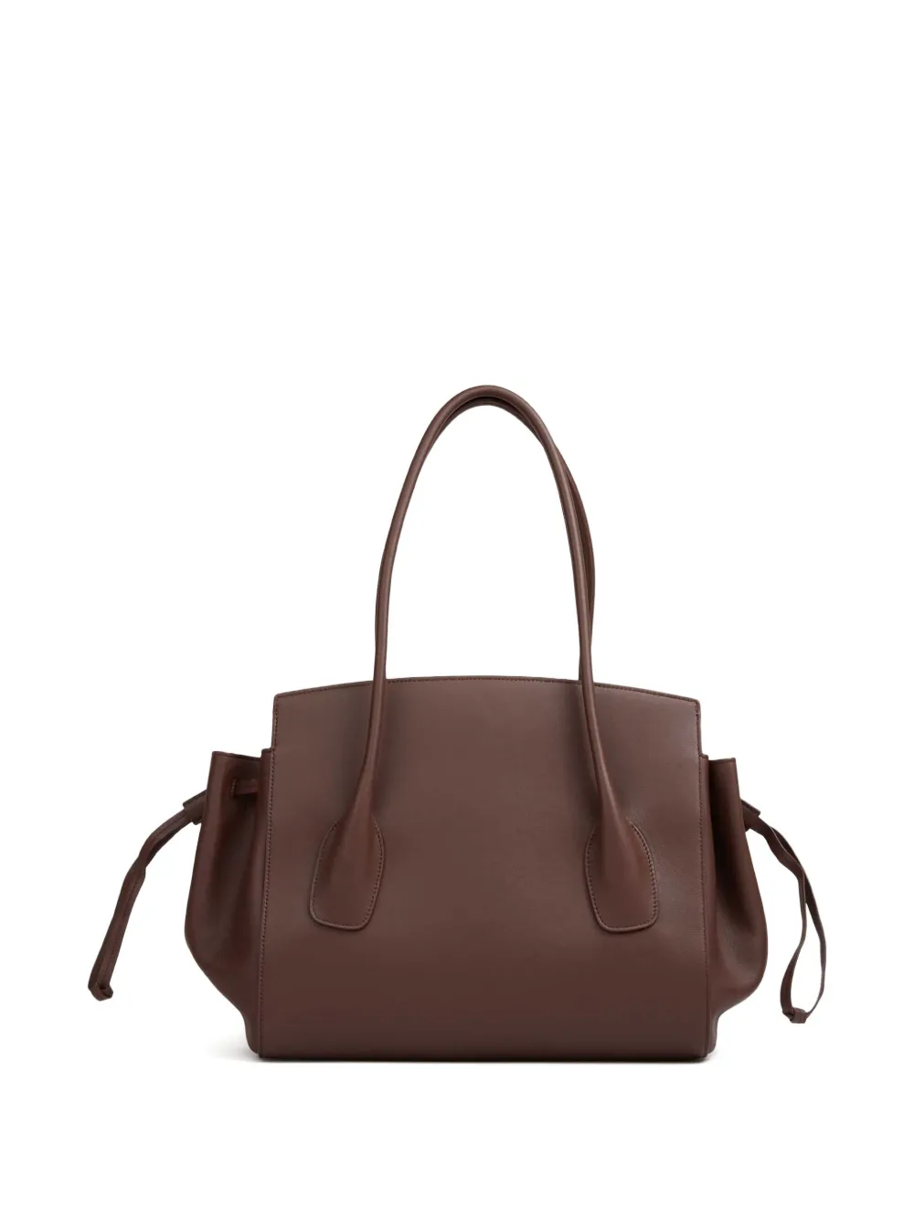 Jil Sander Voyage leren shopper met trekkoord Bruin