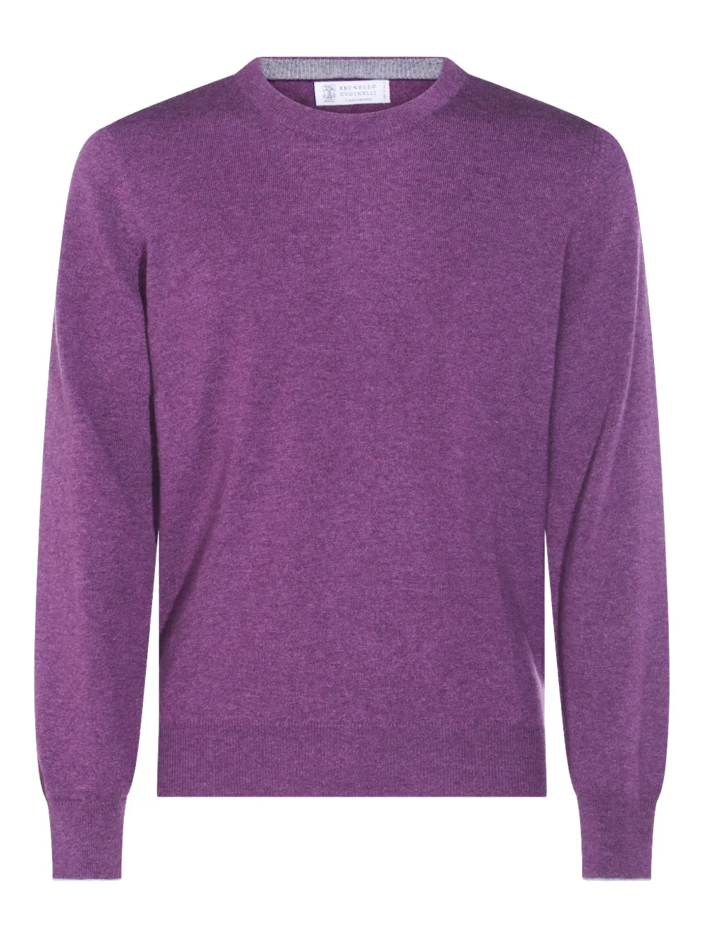 Brunello Cucinelli crew-neck wool sweater | Purple | Image 1