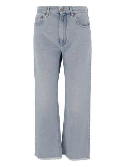 Valentino Garavani frayed straight-leg jeans