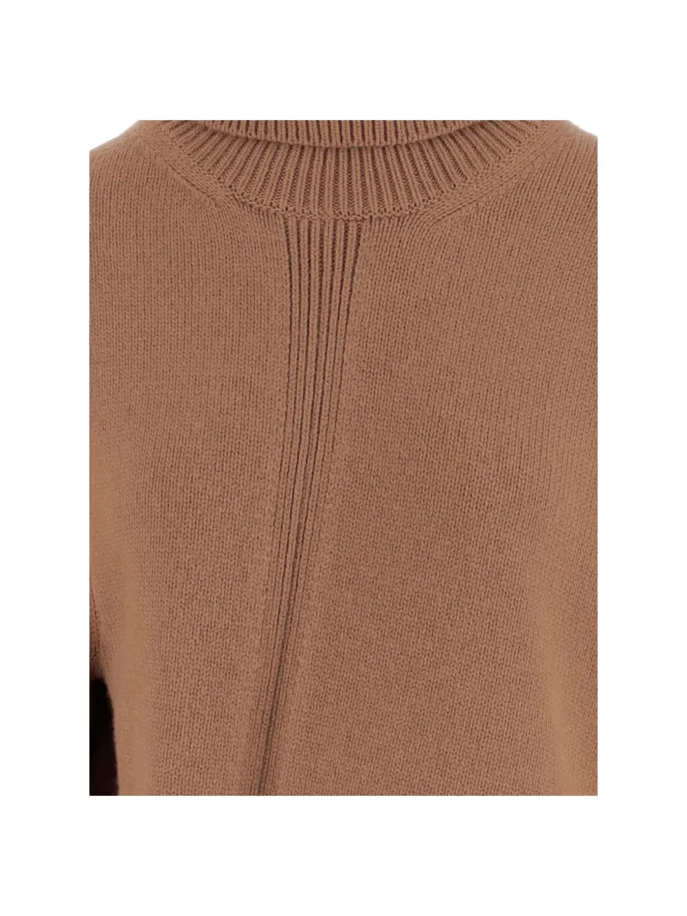 Jil Sander Asymmetrische trui met hoge hals Bruin