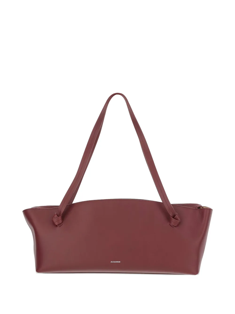 Jil Sander knotted top-zip bag Bruin