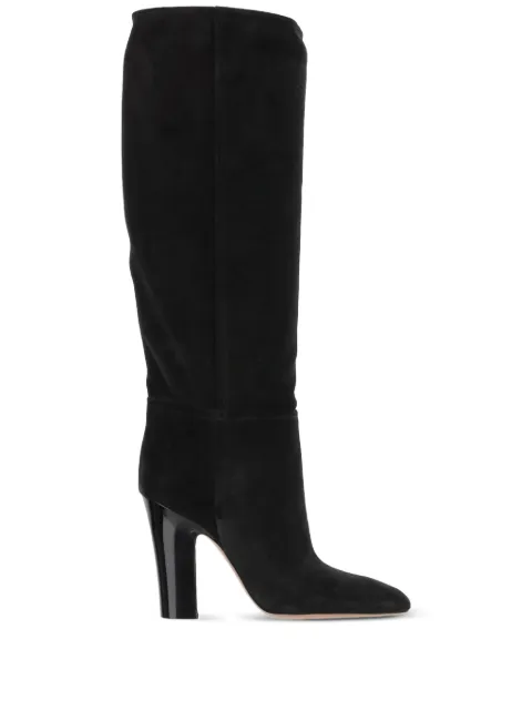 Paris Texas Alizze suede pointed-toe knee-high boots