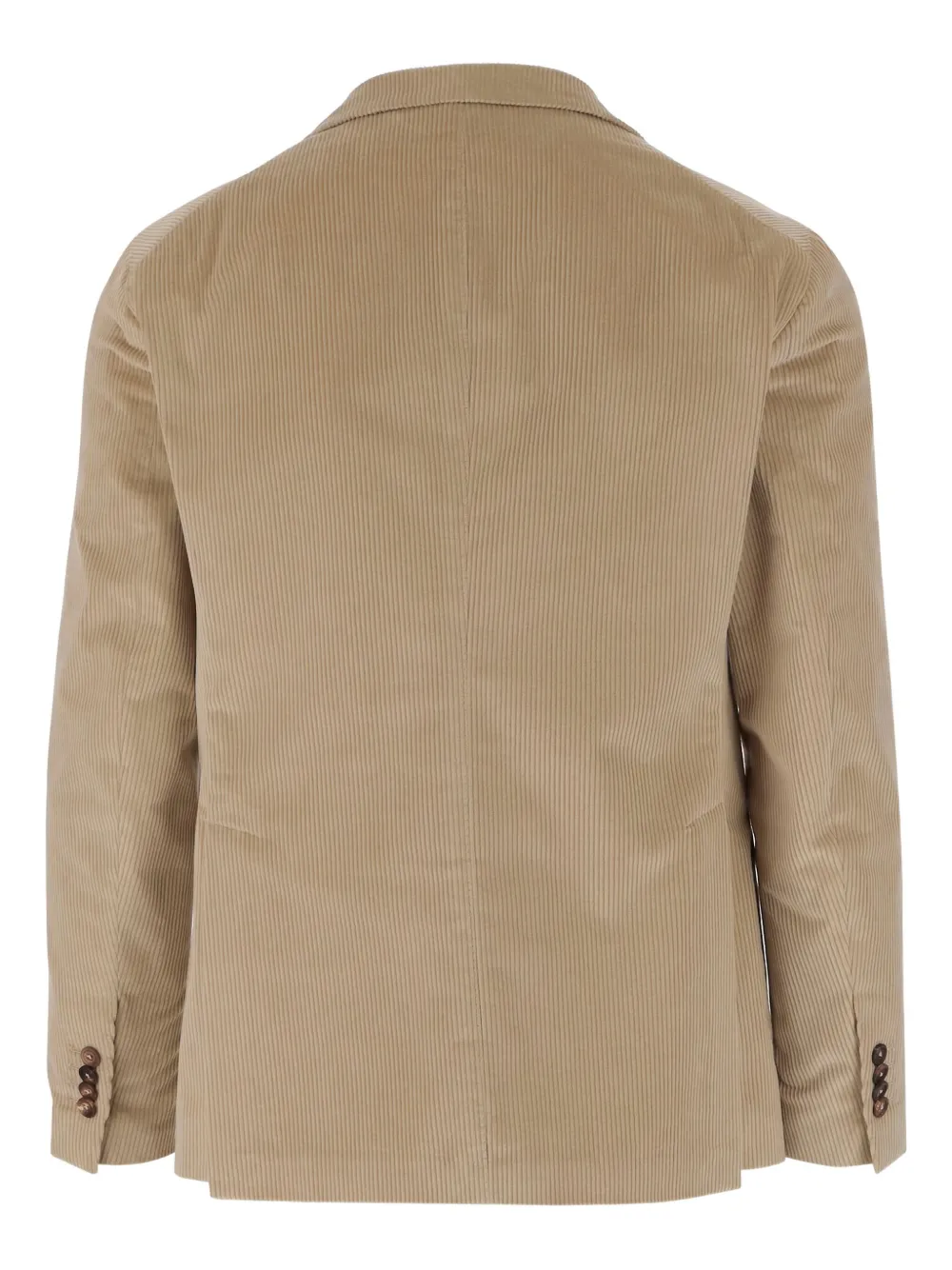 Tagliatore single-breasted corduroy blazer Beige