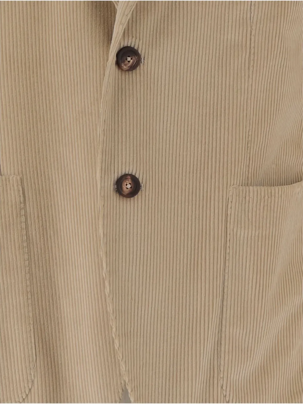 Tagliatore single-breasted corduroy blazer Beige
