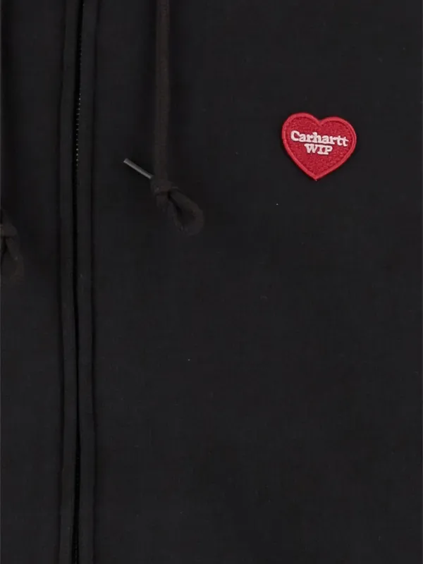 Carhartt WIP heart-logo zip-up Hoodie | Black | FARFETCH