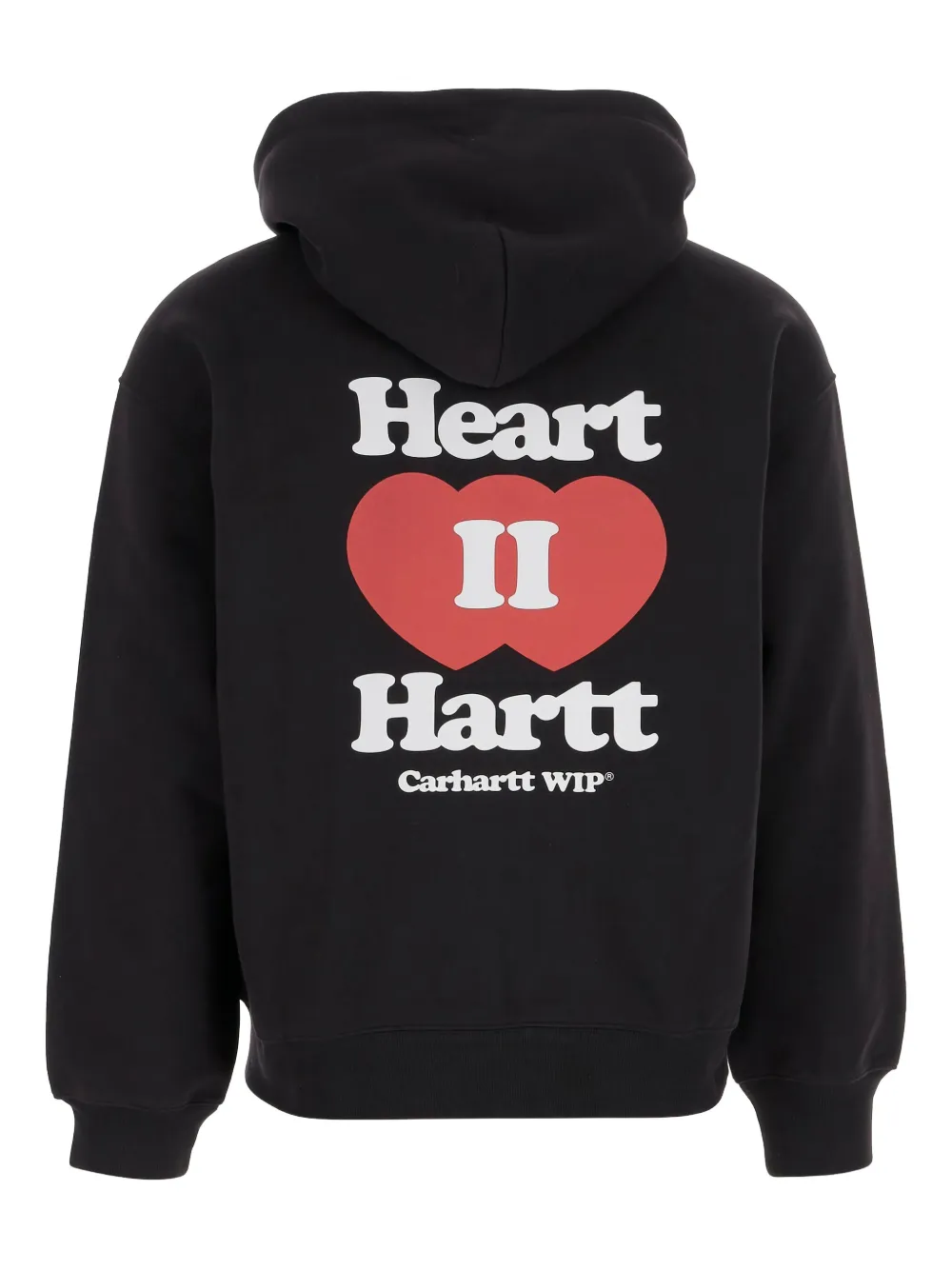 Carhartt WIP Hoodie met hartlogo en rits Zwart