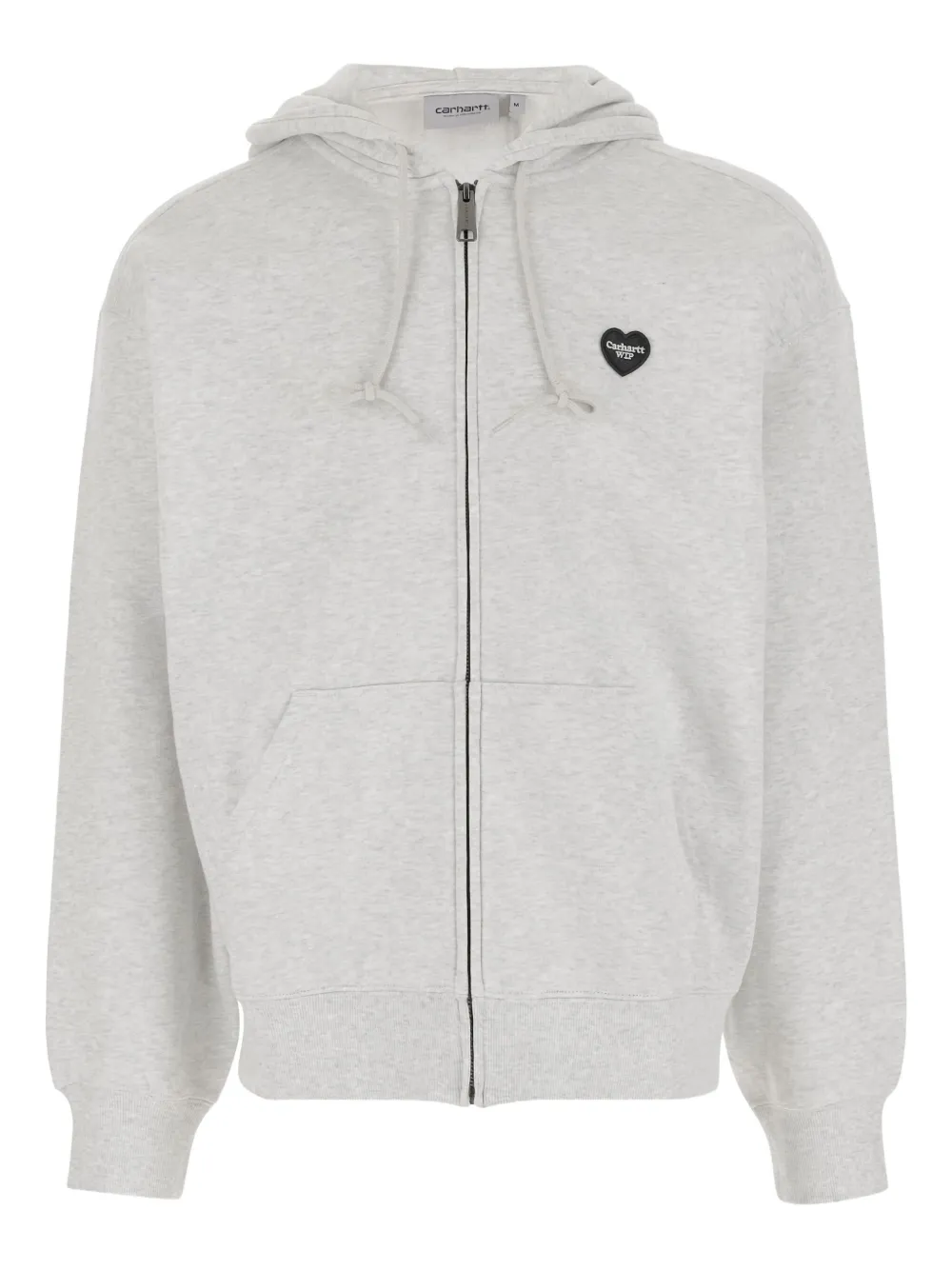 Carhartt WIP Hoodie met hartlogo en rits Grijs