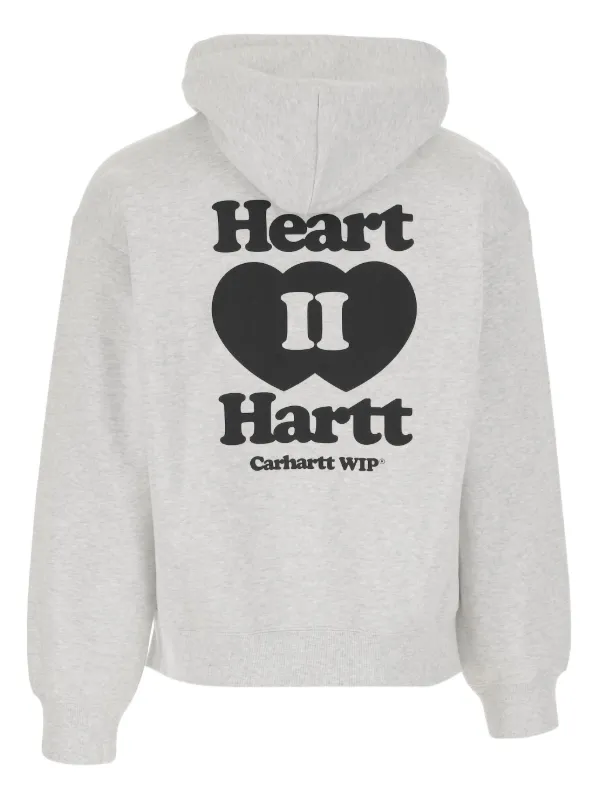 HTH hth heart logo zip hoodie グレー Carhartt WIP heart-logo zip-up Hoodie | Grey | FARFETCH LB