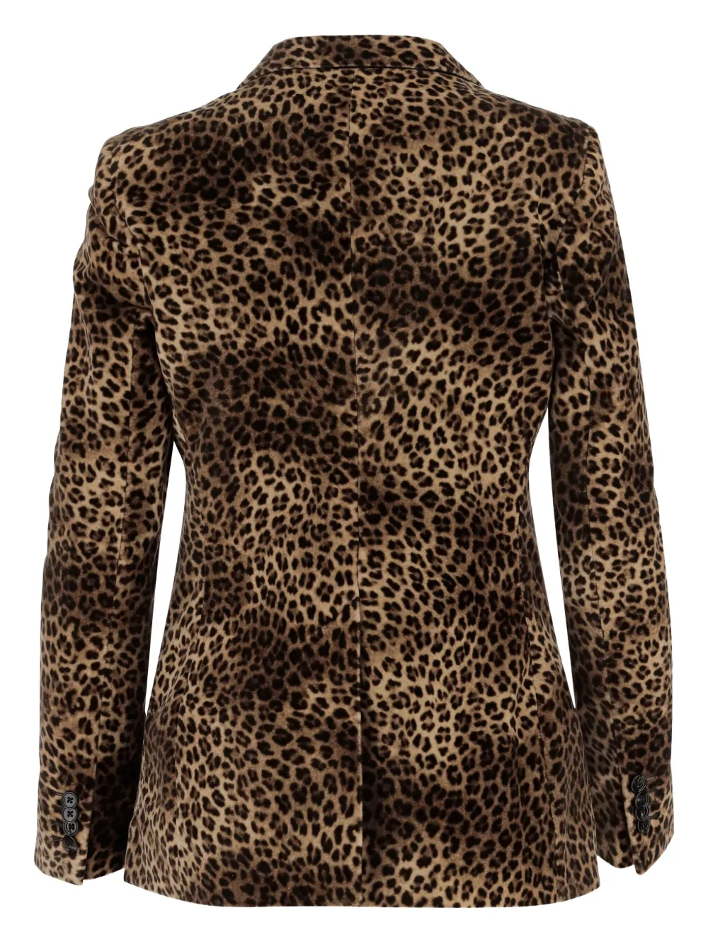 Tagliatore leopard-print velvet blazer Bruin