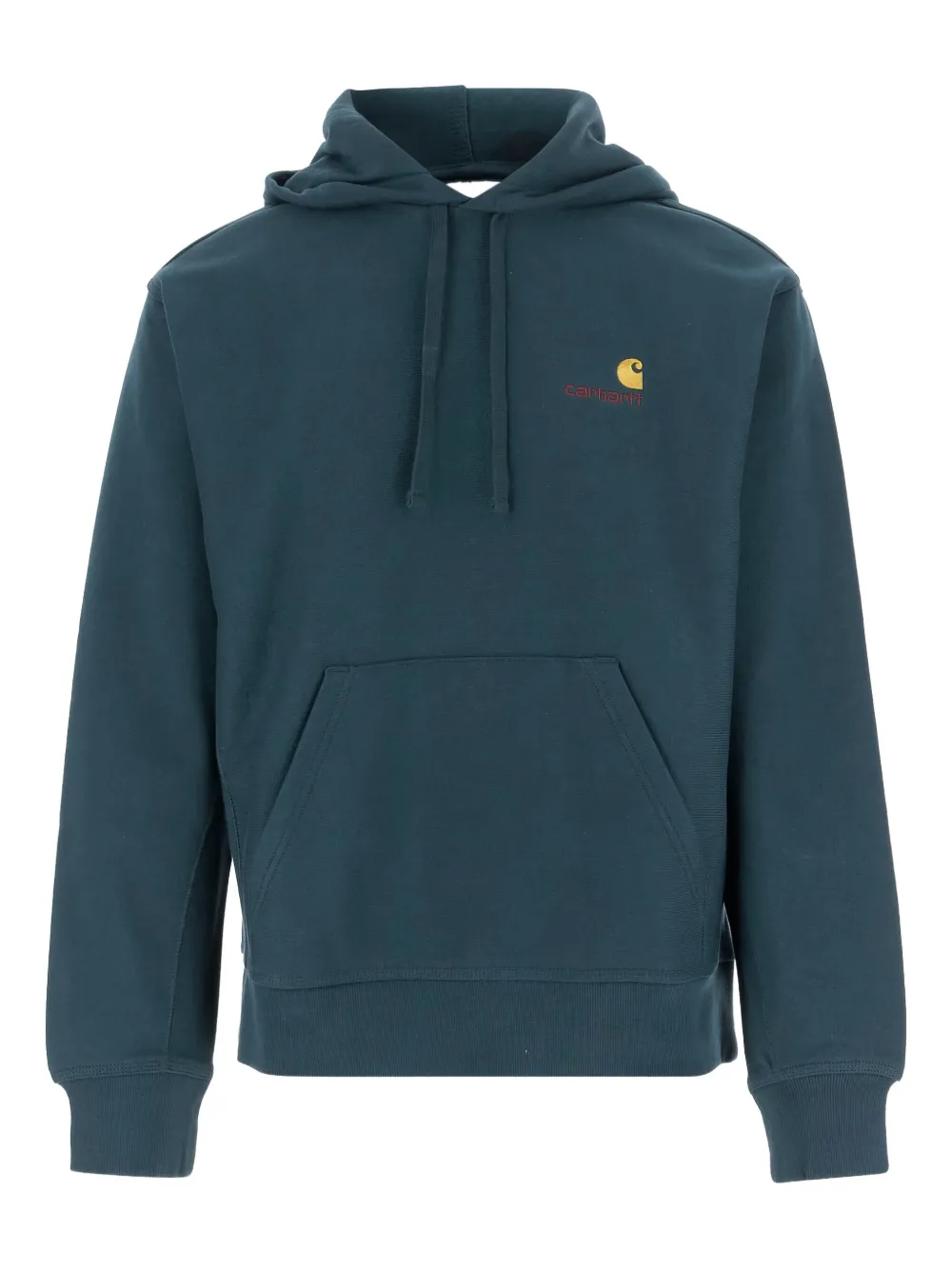 Carhartt WIP American Script hoodie met geborduurd logo Blauw