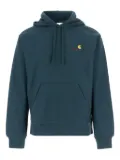 Carhartt WIP American Script logo-embroidered hoodie - Blue