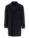 Tagliatore Thomas lapel-pocket wool coat - Blue
