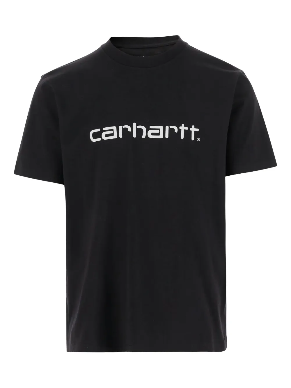 Carhartt WIP Script logo-print cotton T-shirt | Black | Image 1