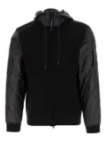 C.P. Company J-Rombe quilted-panel hooded jacket - Black