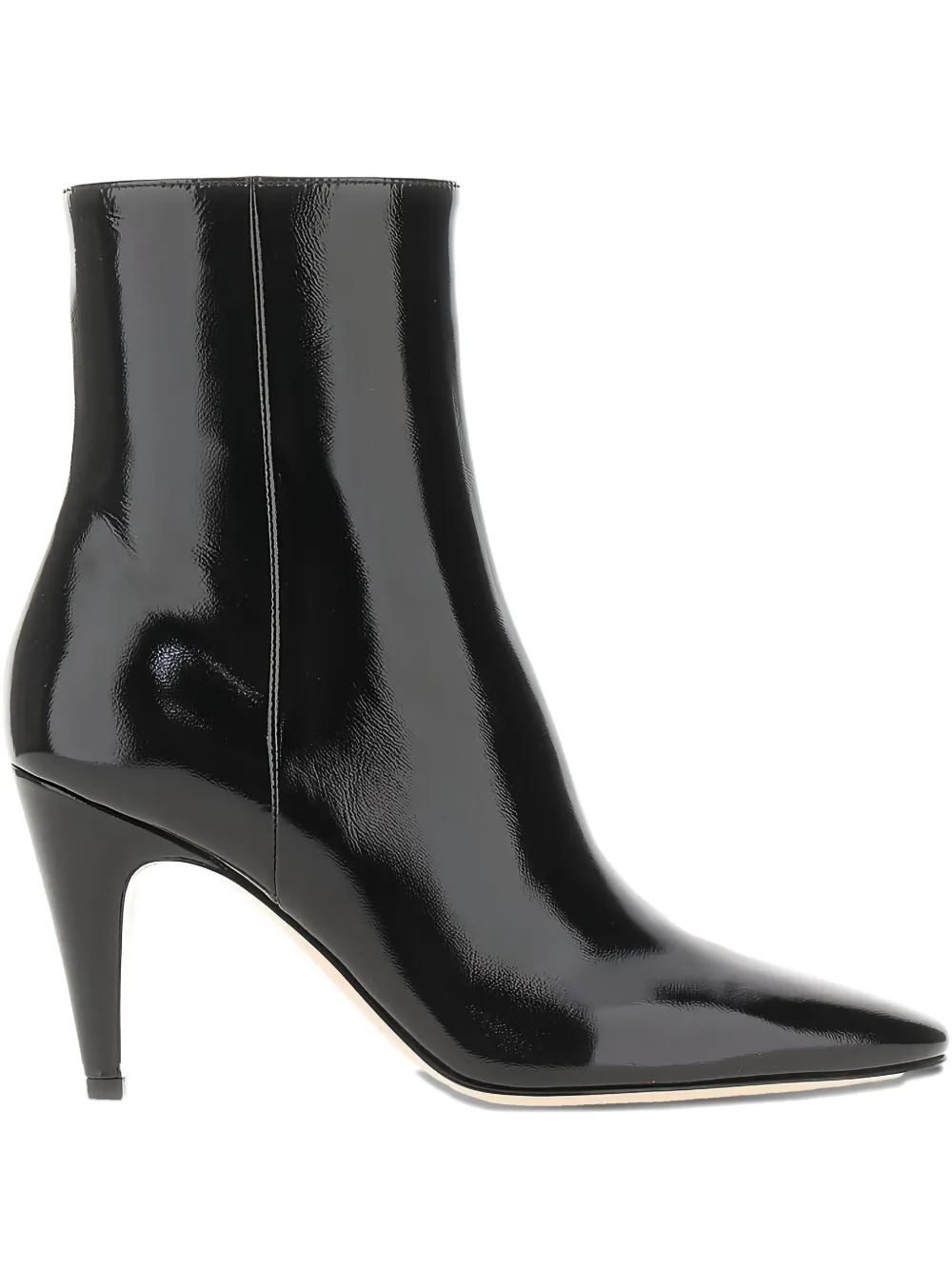 Gianvito Rossi 80mm patent leather stiletto boots Black
