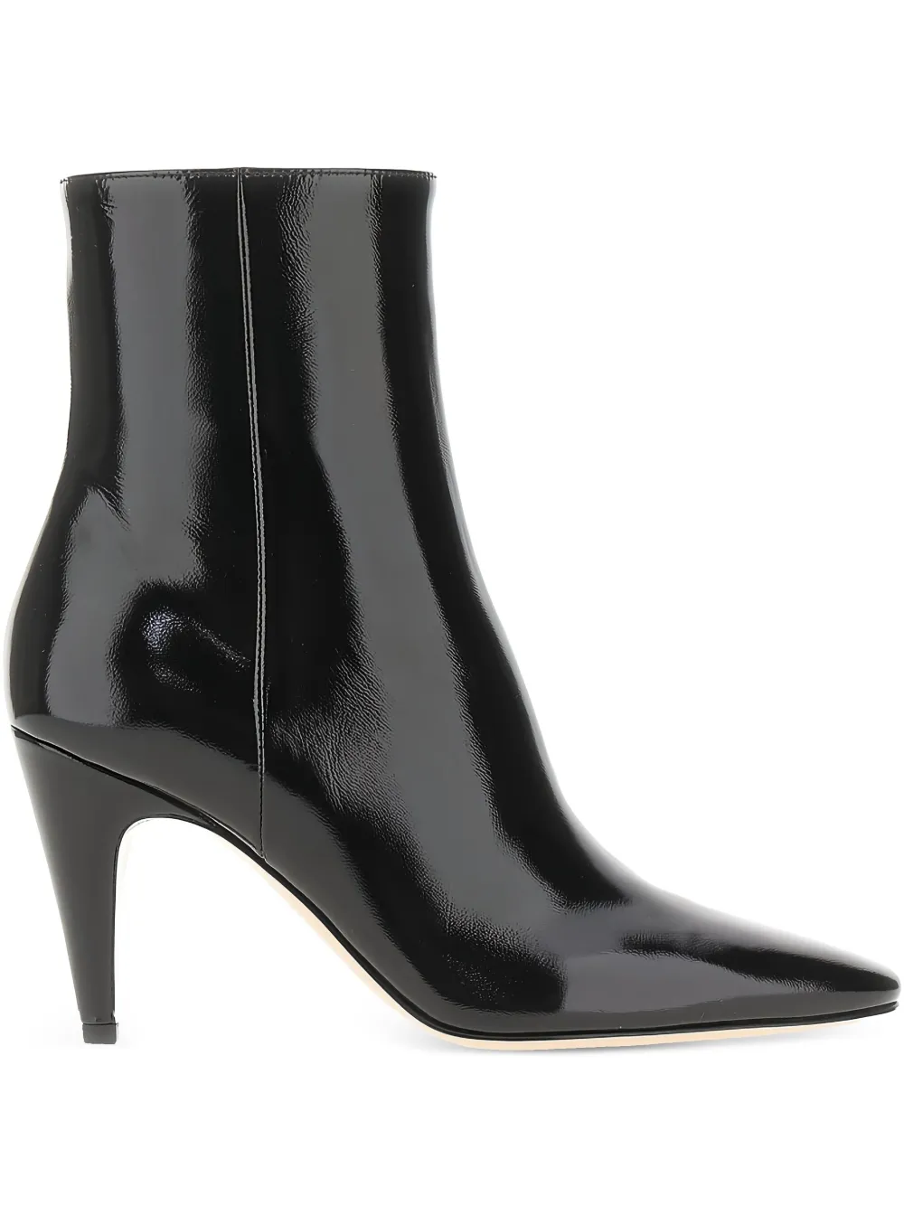 Gianvito Rossi 80mm patent leather stiletto boots Black