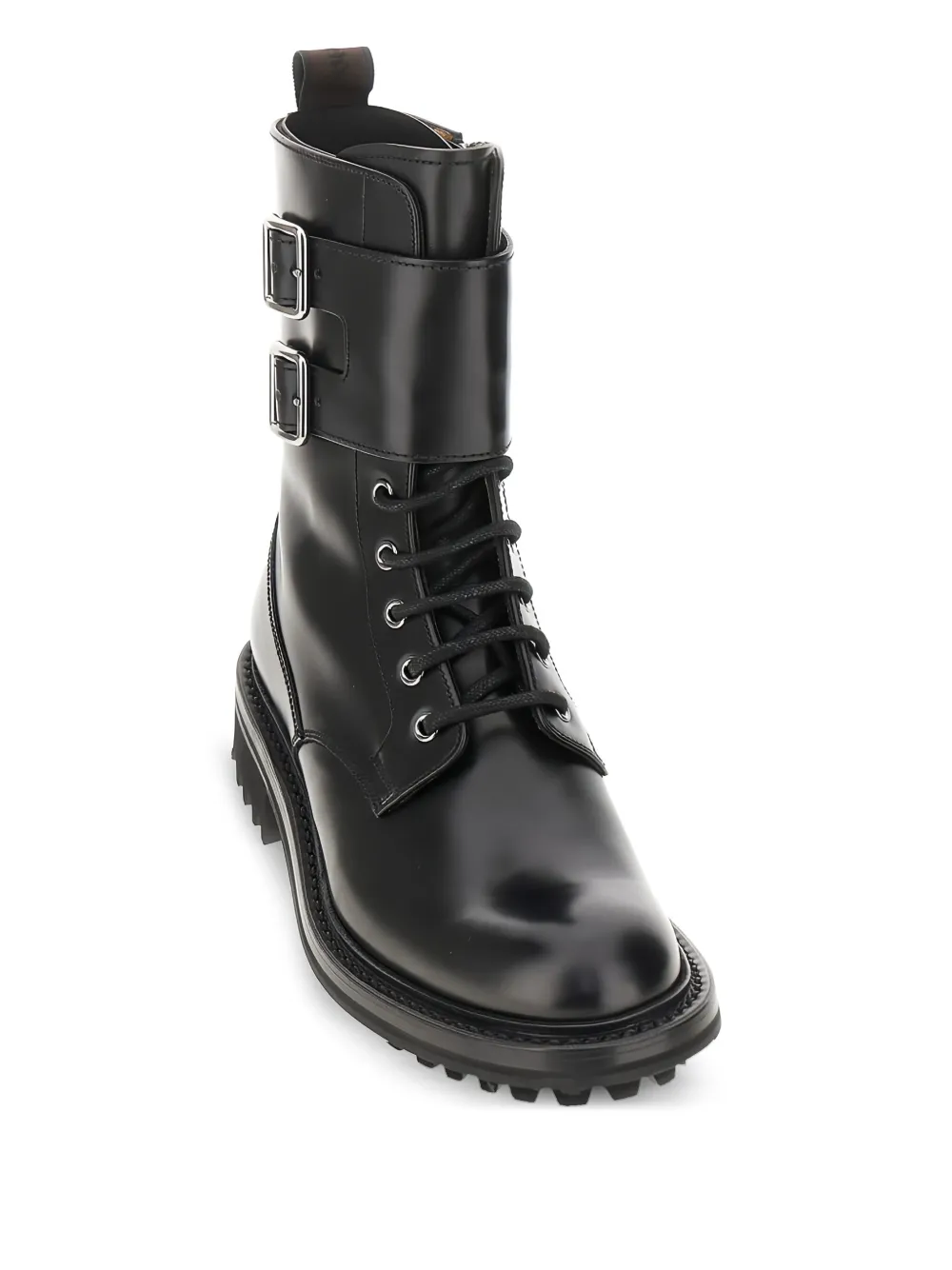 Church's double-buckle lace-up boots Black