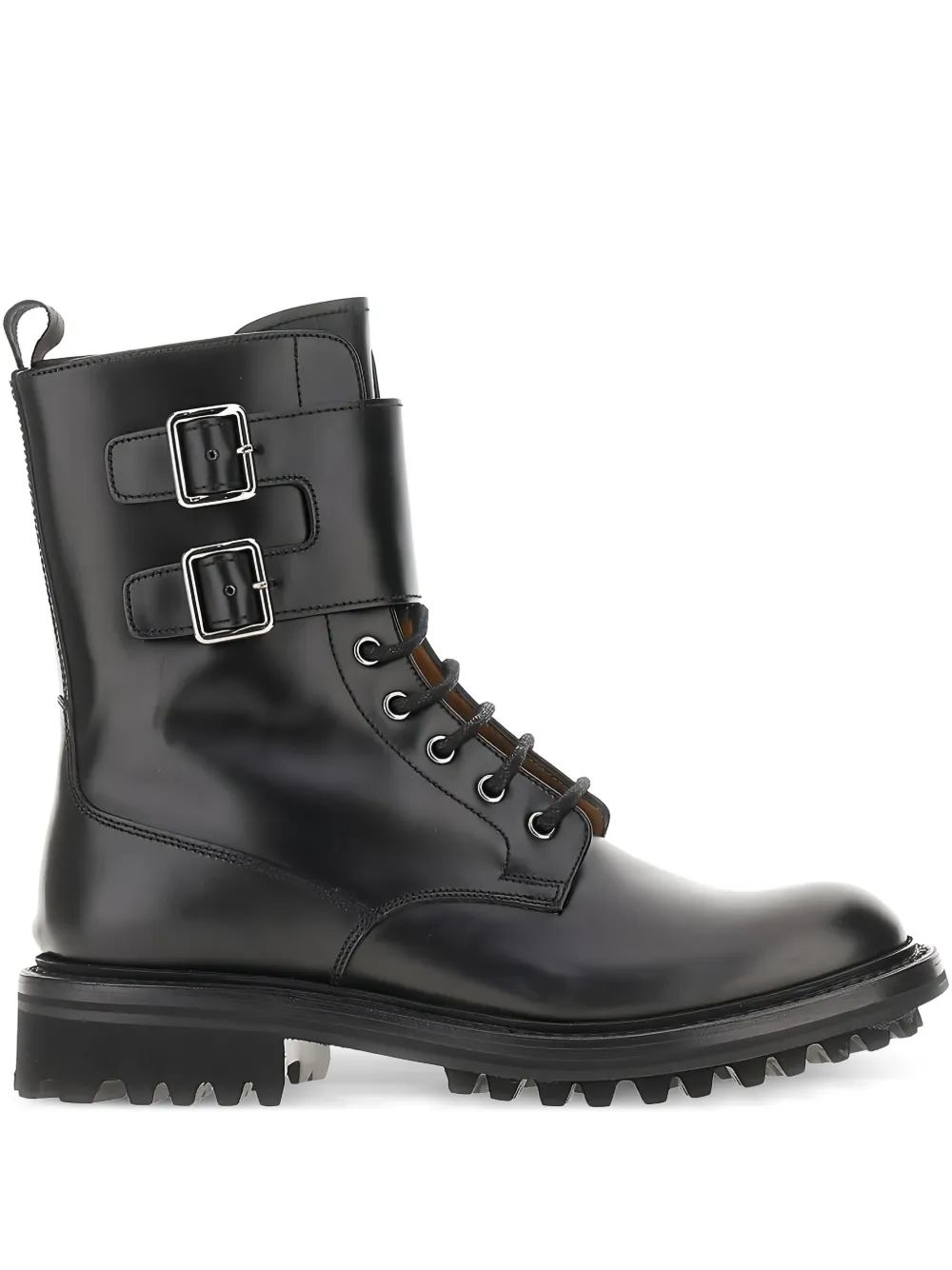 Church's double-buckle lace-up boots Black