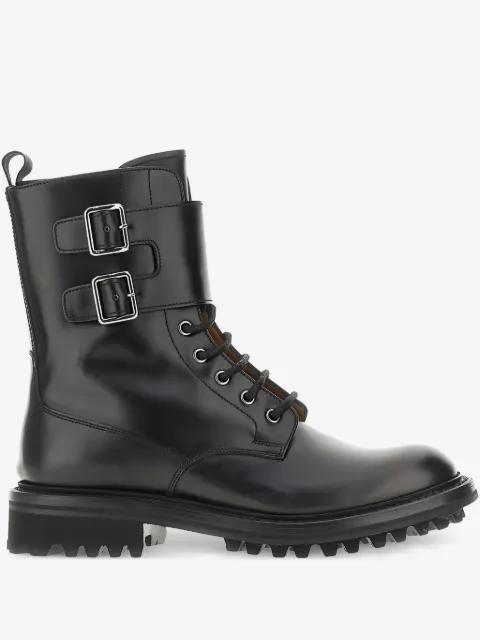 Church's botas con agujetas y doble hebilla
