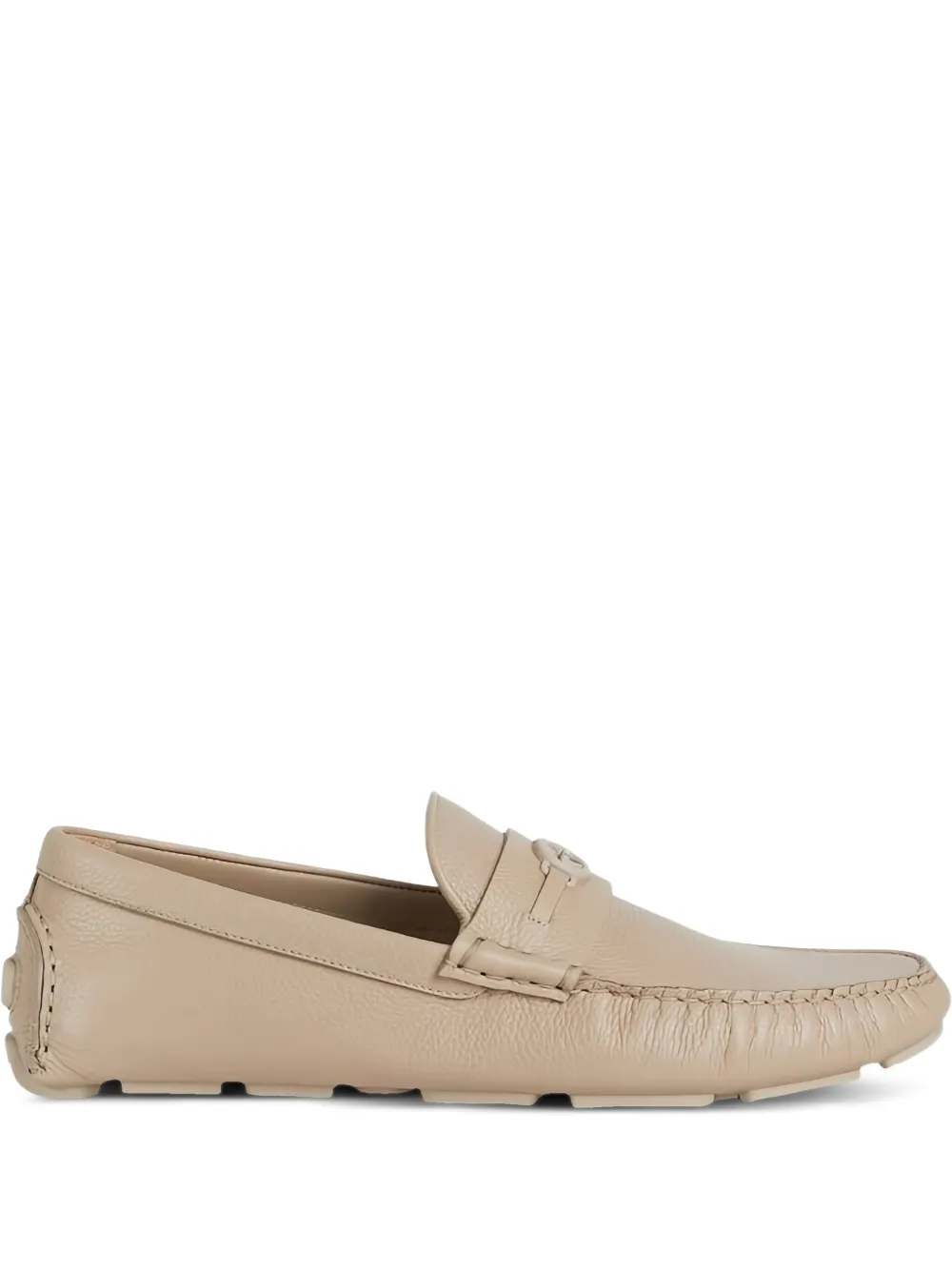 Gucci Interlocking G-logo leather loafers Neutrals