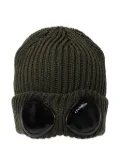 C.P. Company goggle-detail wool hat - Green