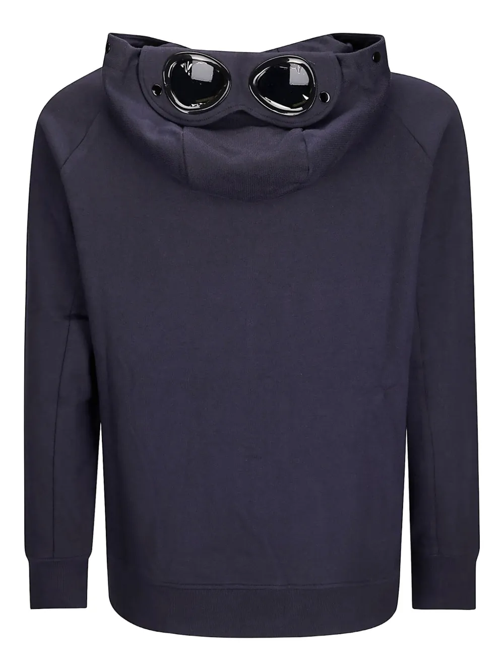 C.P. Company Sweater met goggle-detail en capuchon Blauw