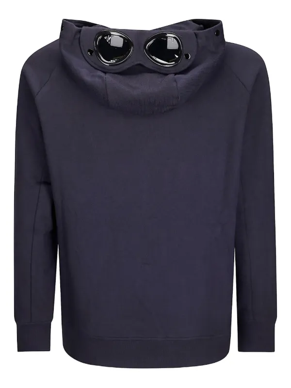 C.P. COMPANY ゴーグル付きパーカー ネイビー C.P. Company ゴーグルディテール パーカー | ブルー | FARFETCH JP