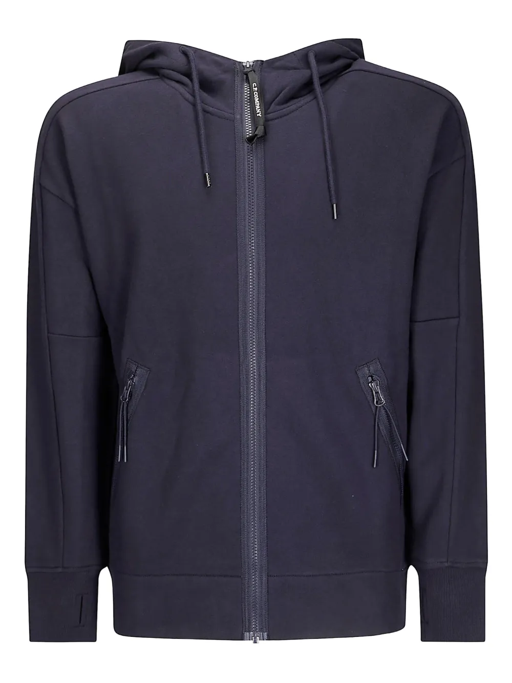 C.P. Company goggle-detail hooded sweatshirt - ブルー C.P. Company goggle-detail hooded sweatshirt - ブルー