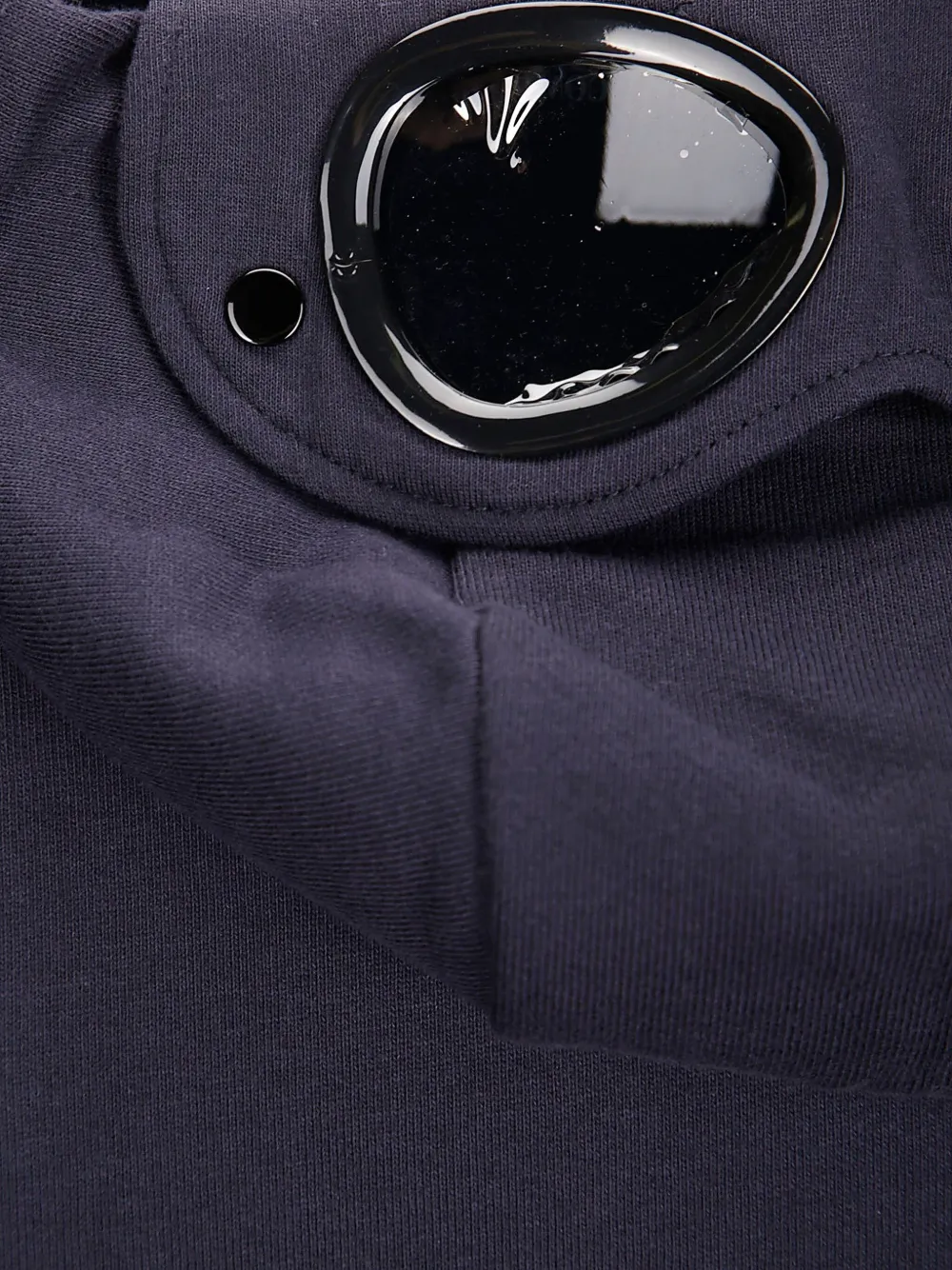 C.P. Company Sweater met goggle-detail en capuchon Blauw