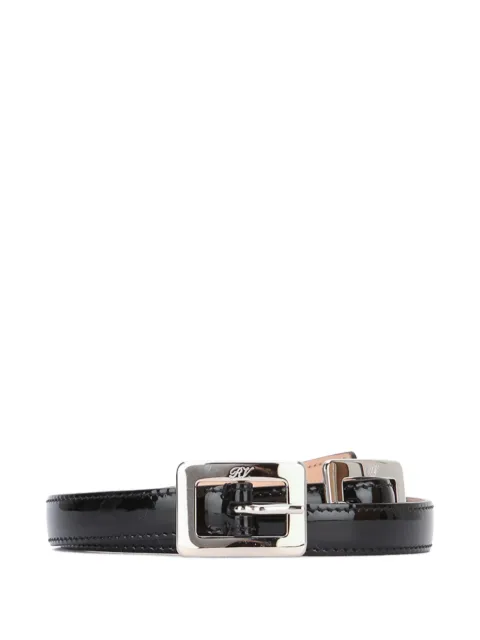 Roger Vivier エナメルレザーダブルバックルベルト