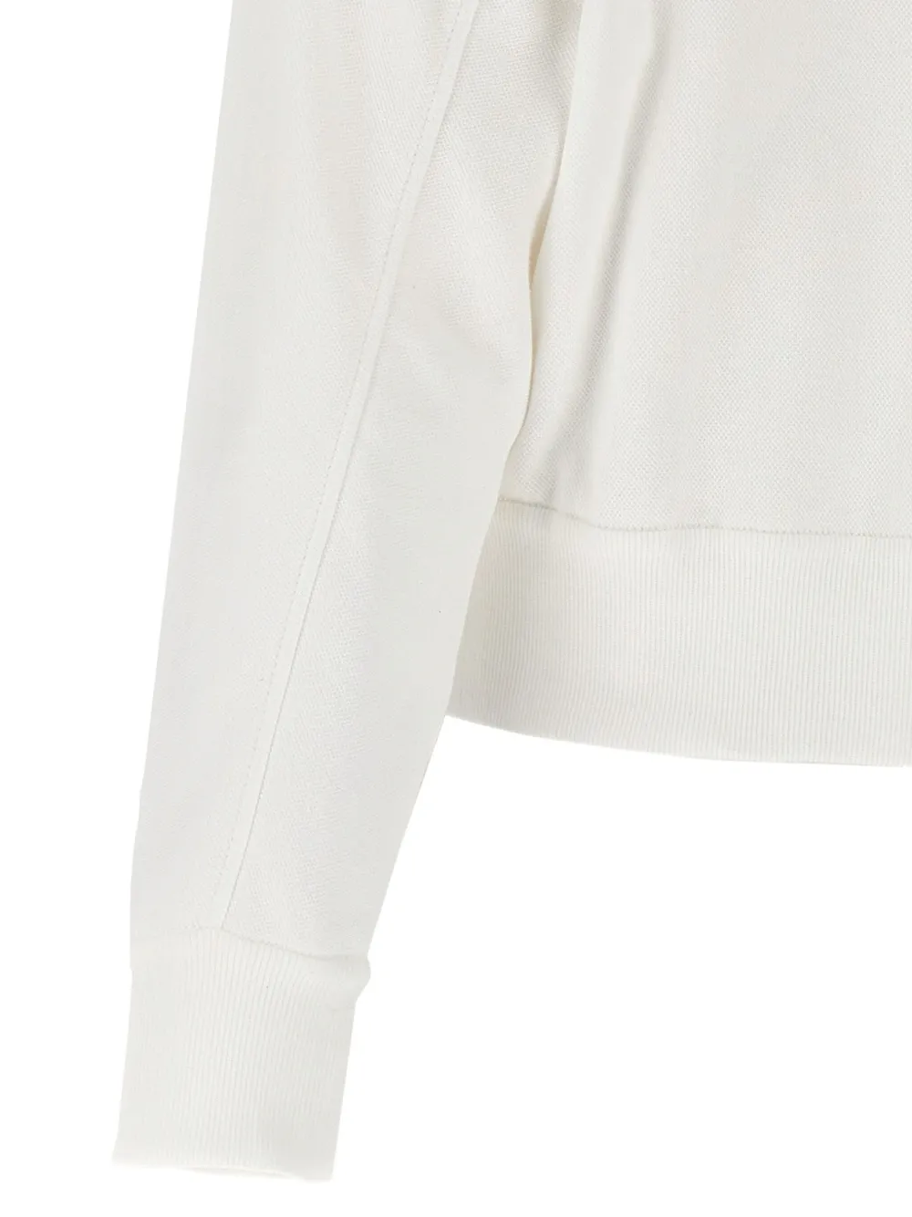 Brunello Cucinelli Jack met capuchon opgestikte zak en rits Wit