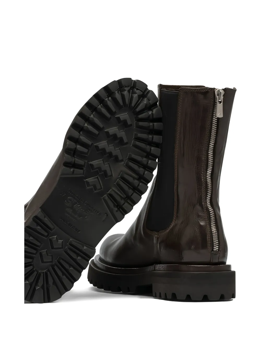 Officine Creative zip-fastening Chelsea boots Brown