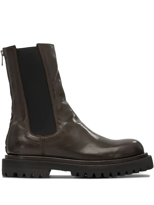 Officine Creative Zip-fastening Chelsea Boots in Brown