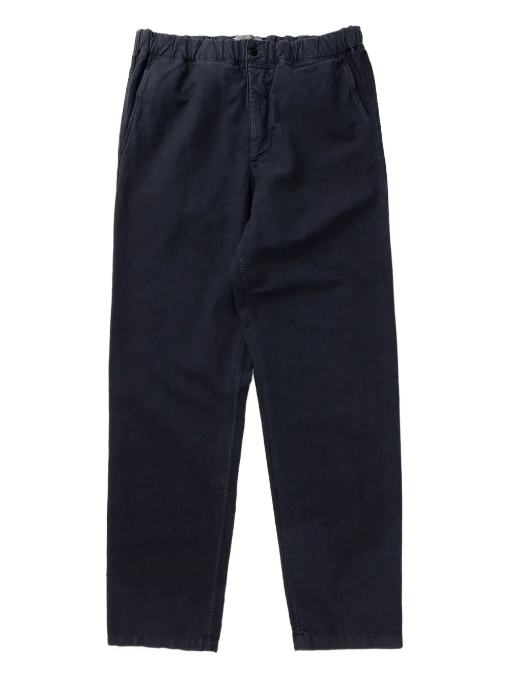 Norse Projects drawstring cotton-linen trousers Zwart