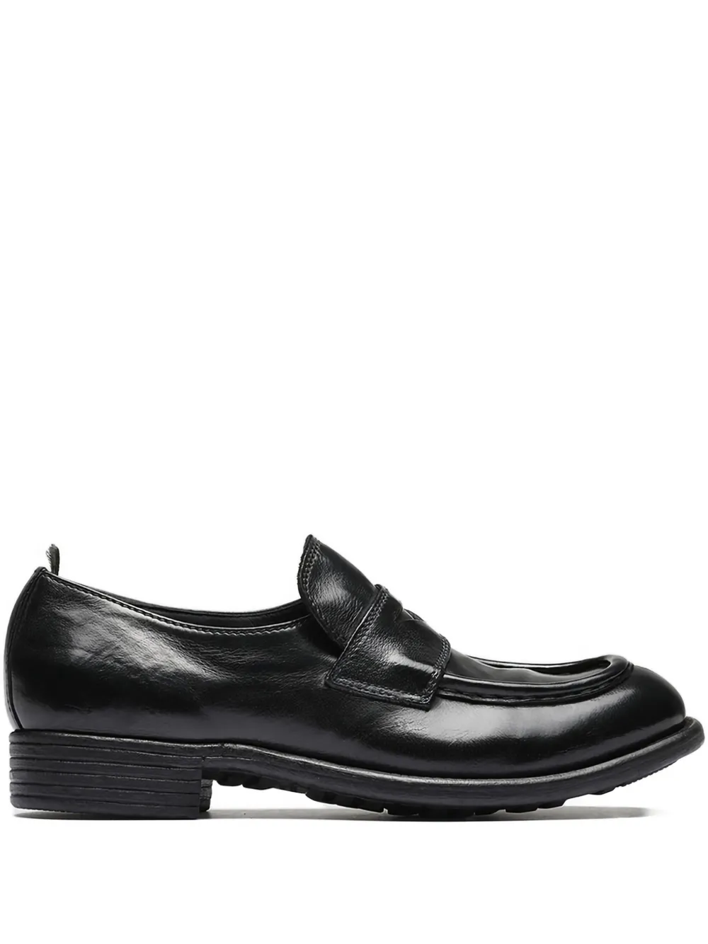 Officine Creative penny leather loafers Black