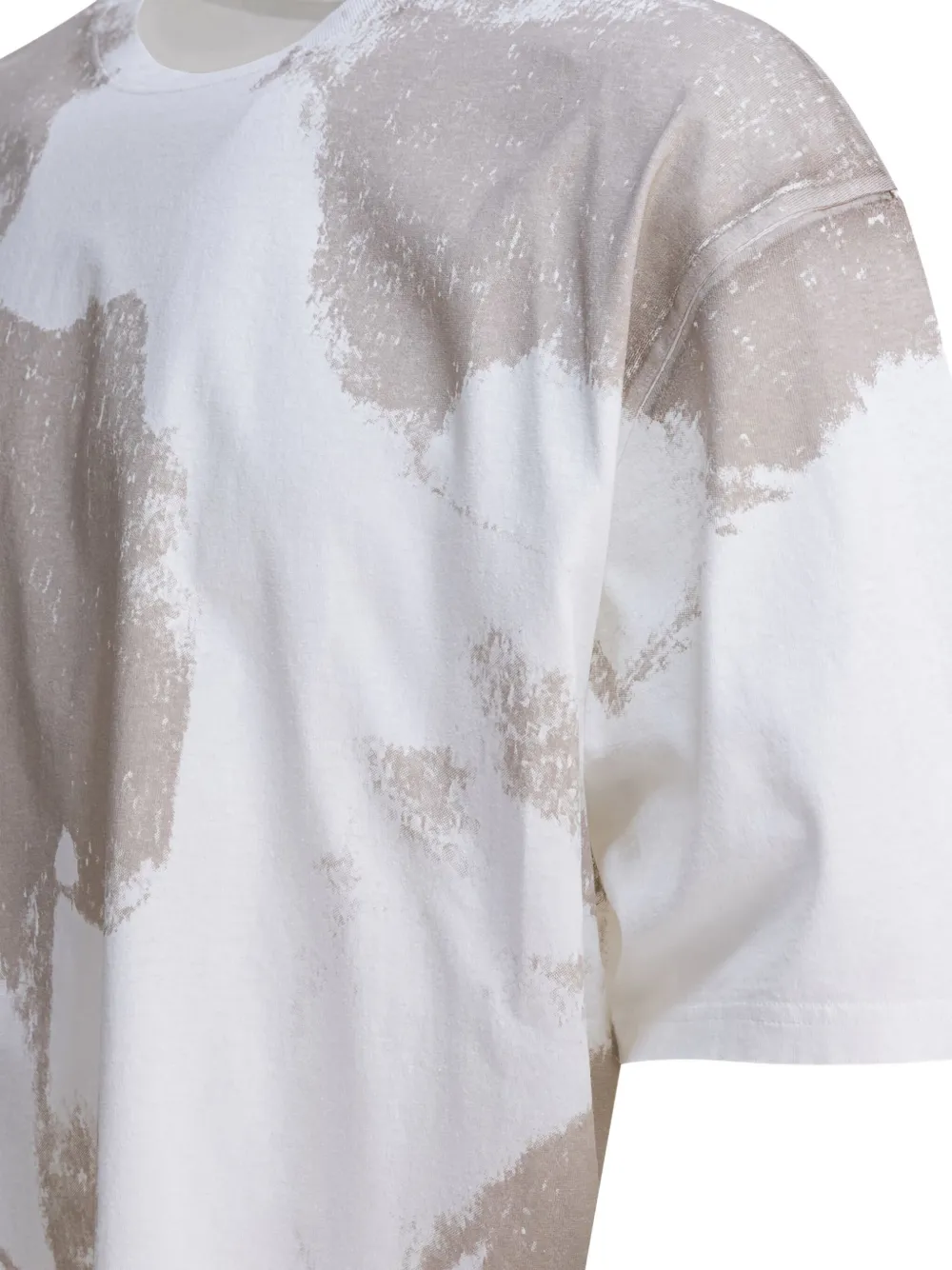 Alexander McQueen skull-print cotton T-shirt Beige
