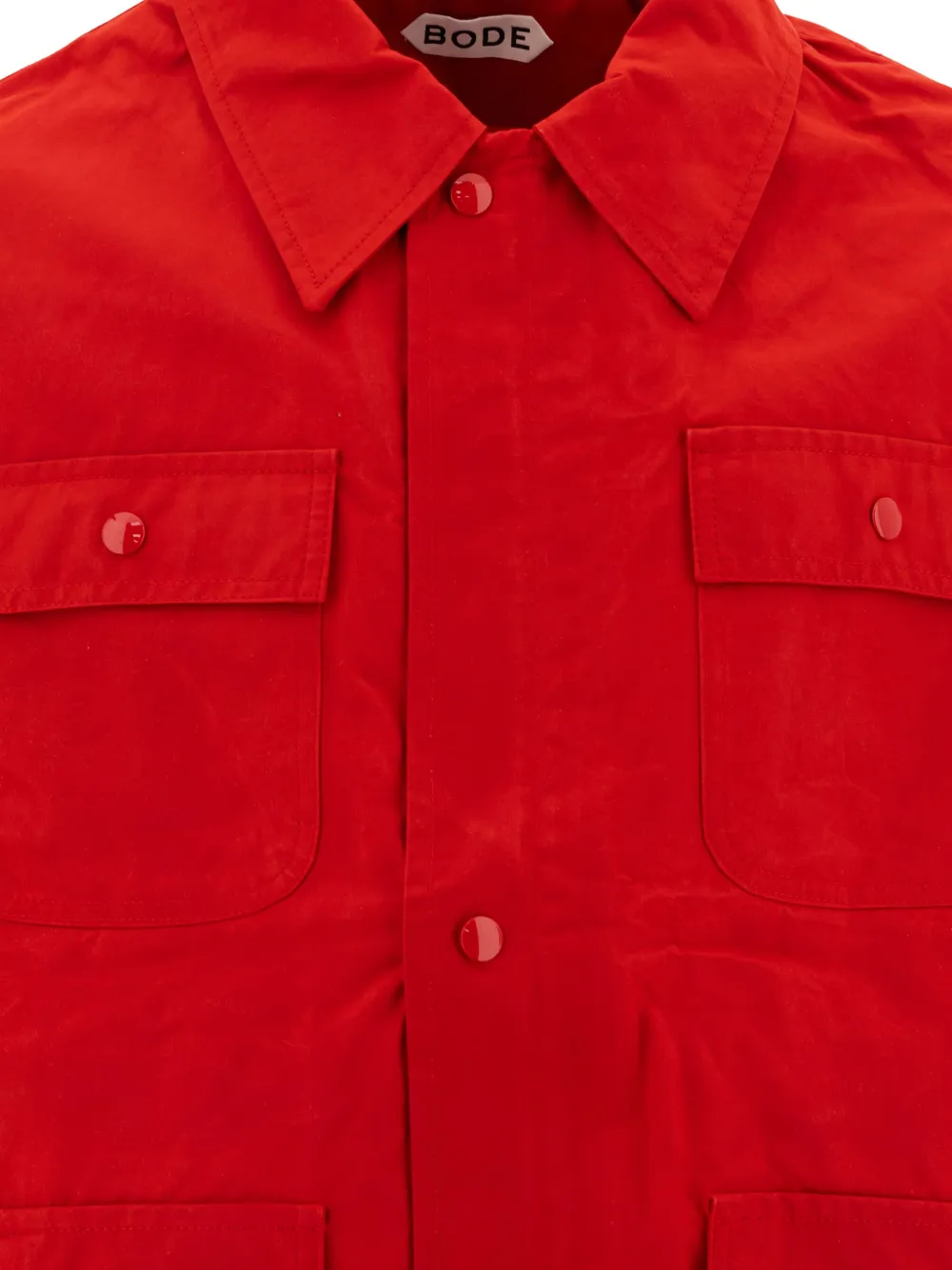 BODE button-down pocket jacket Rood