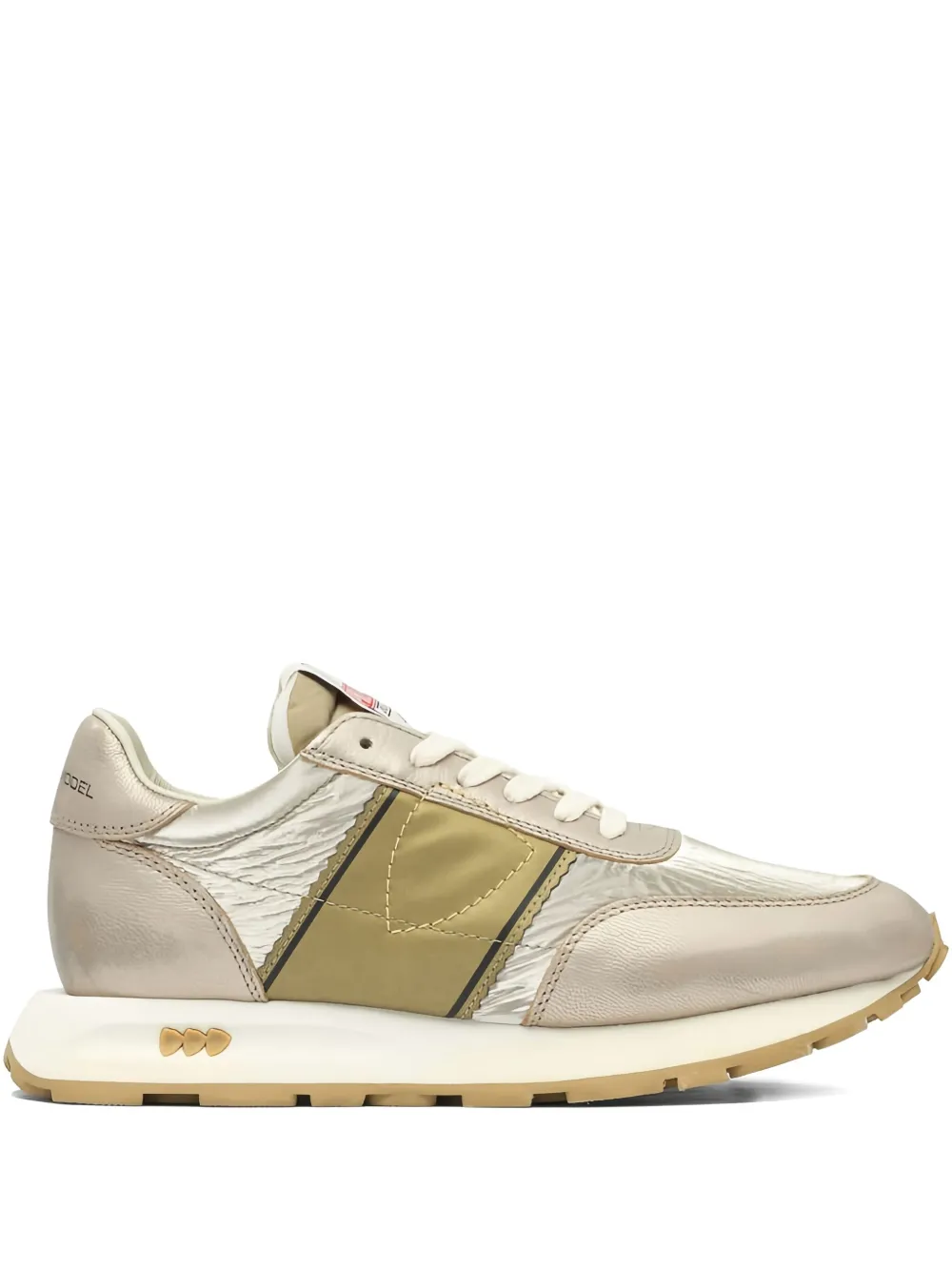 Philippe Model Paris Tour metallic panelled sneakers - ゴールドトーン Philippe Model Paris Tour metallic panelled sneakers - ゴールドトーン