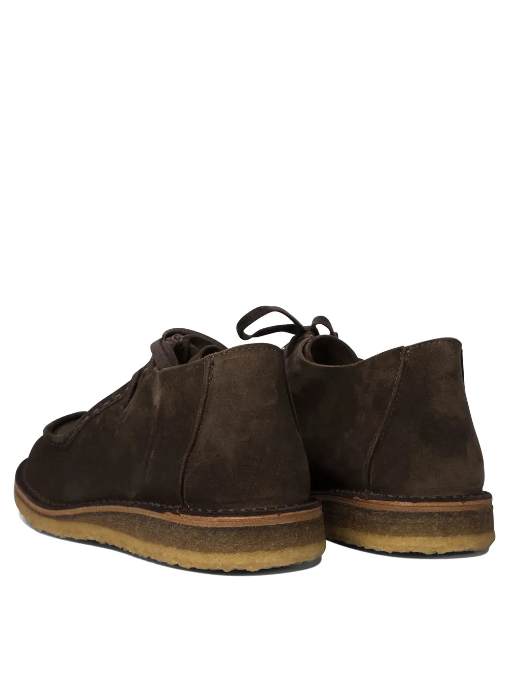 Astorflex lace-up suede loafers Brown