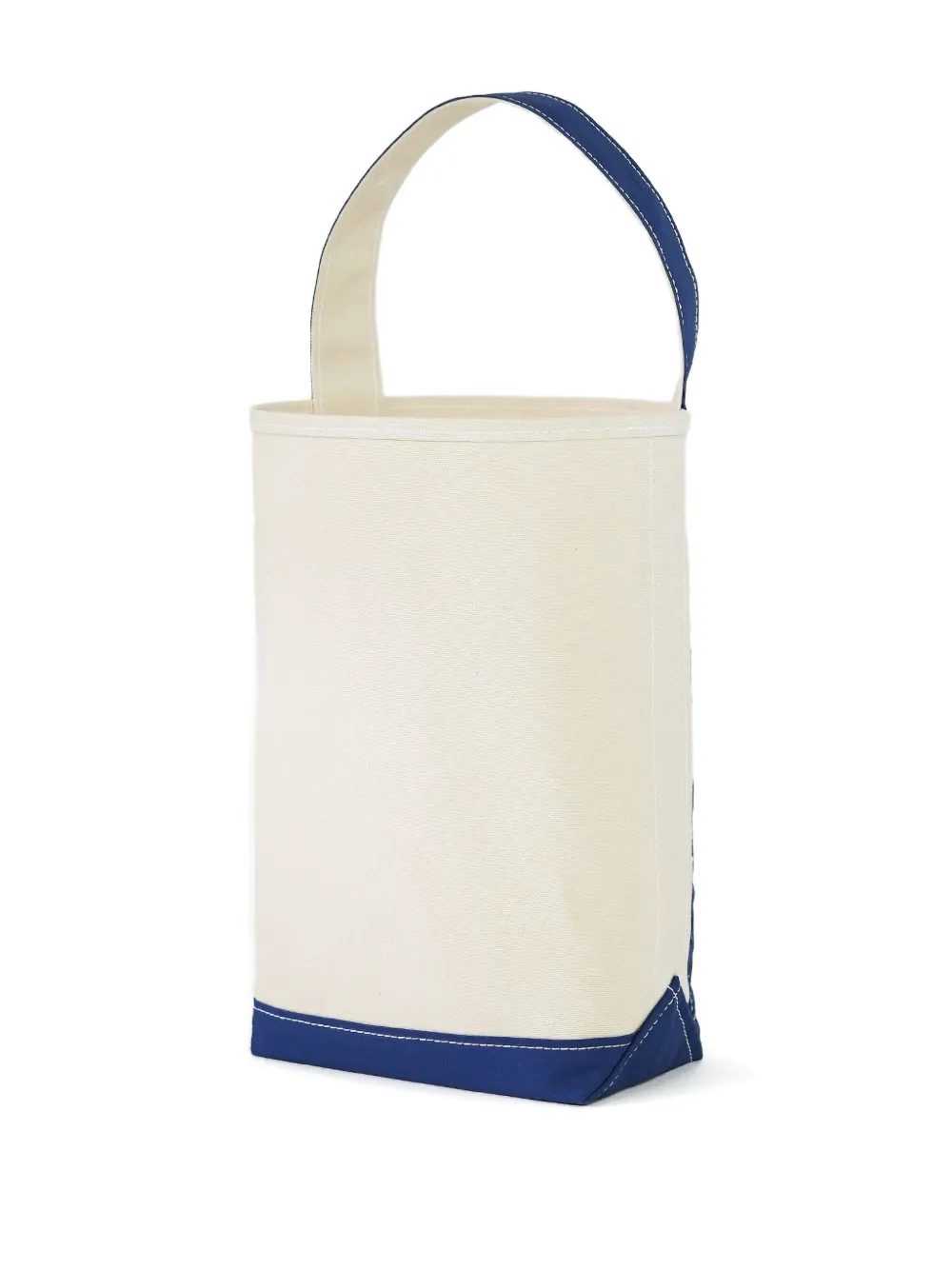 TEMBEA Tweekleurige canvas shopper Wit