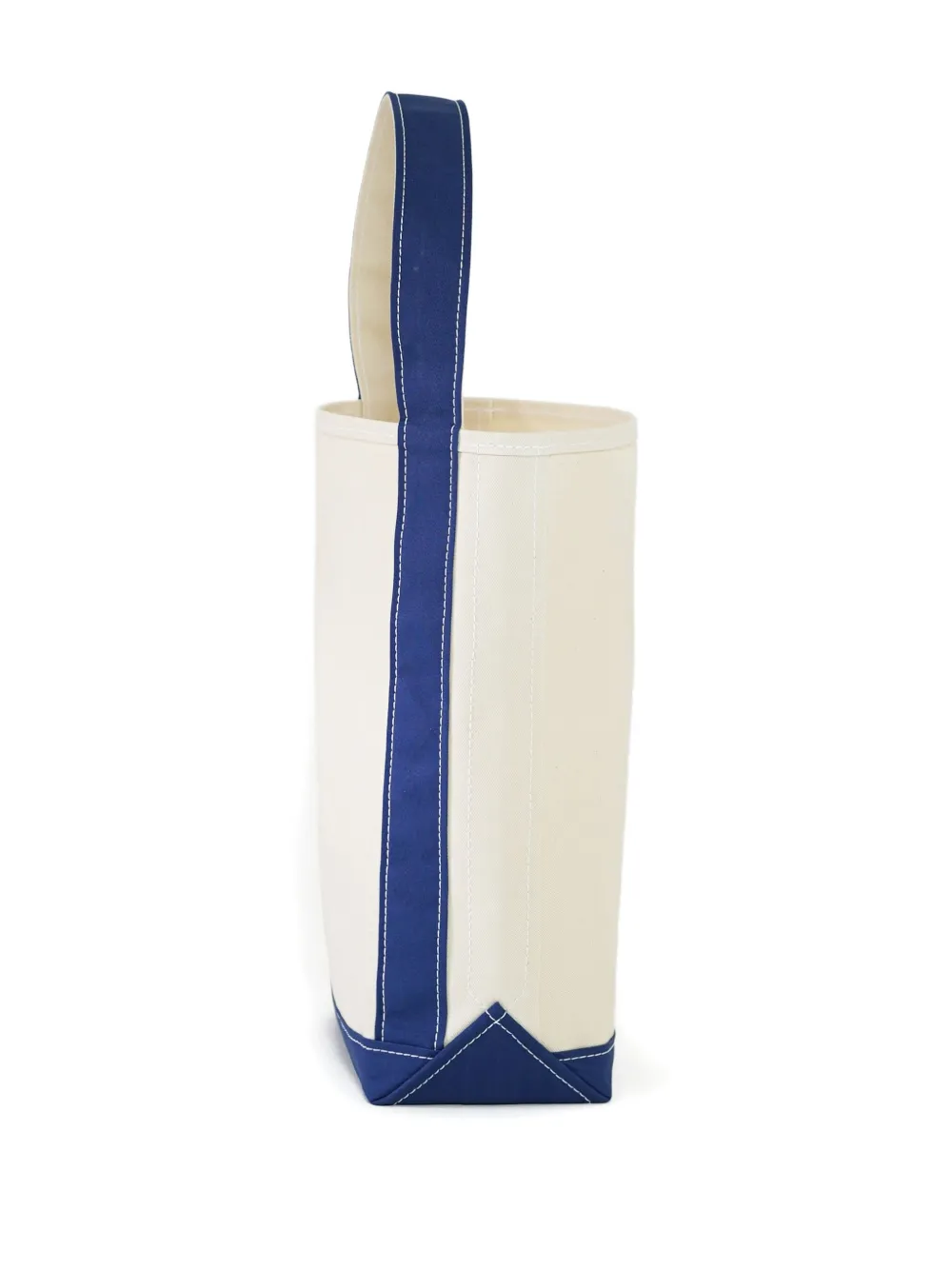 TEMBEA Tweekleurige canvas shopper Wit