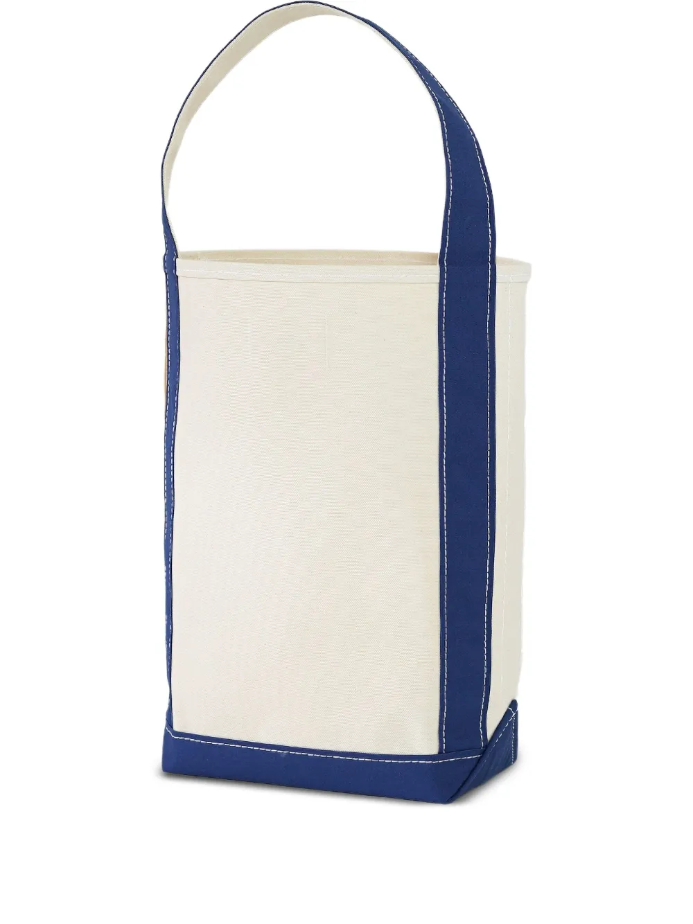 TEMBEA Tweekleurige canvas shopper Wit