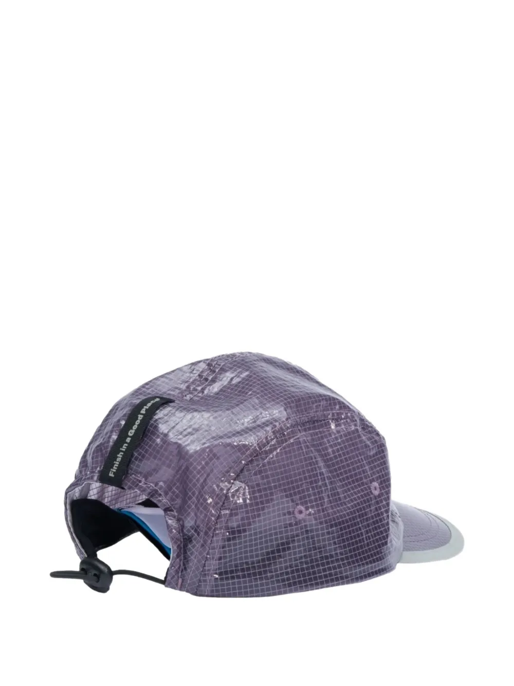 UNNA grid-pattern five-panel cap hat | Women | Image 2