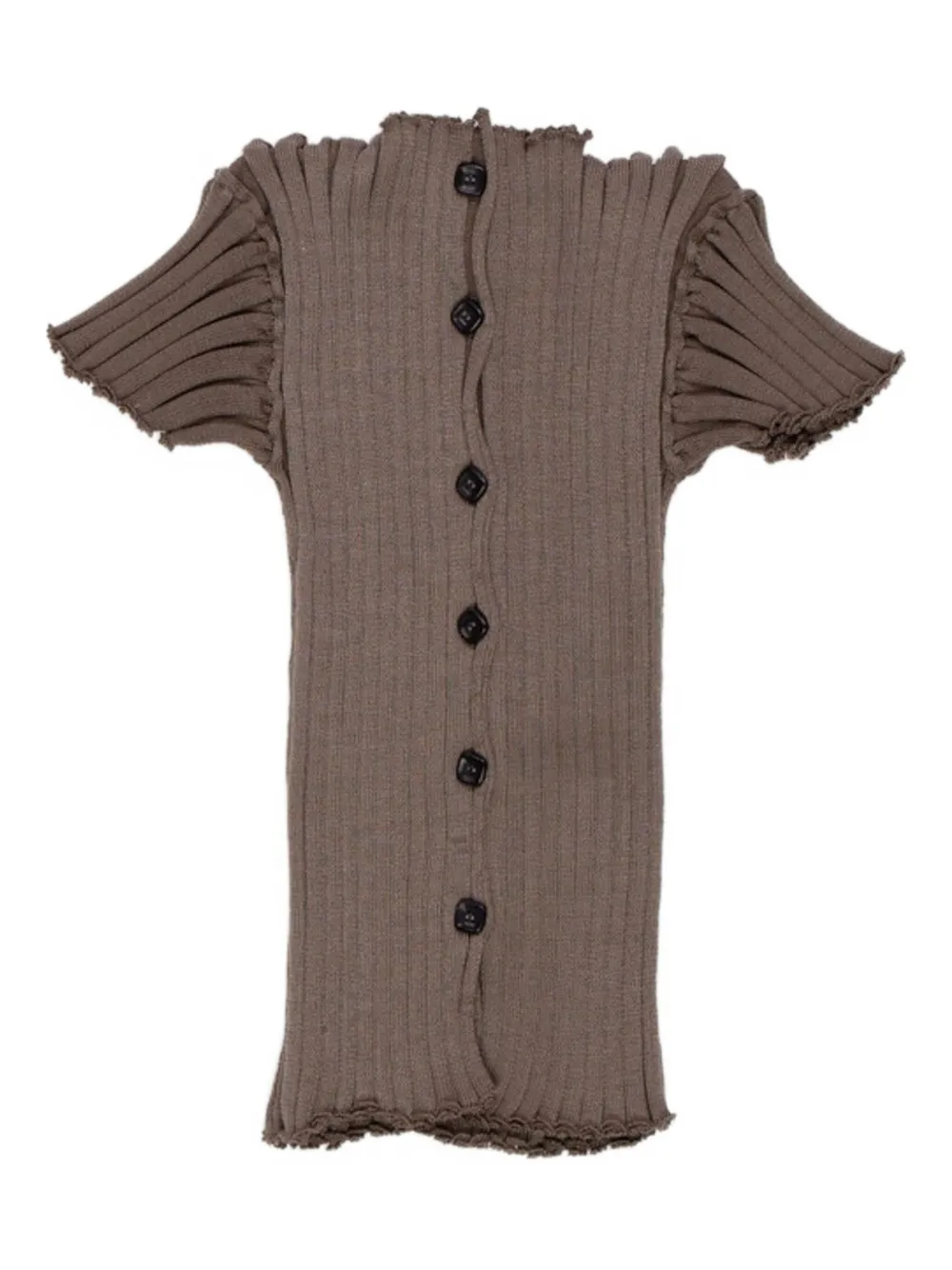 A. ROEGE HOVE Katrine ribbed cardigan Bruin