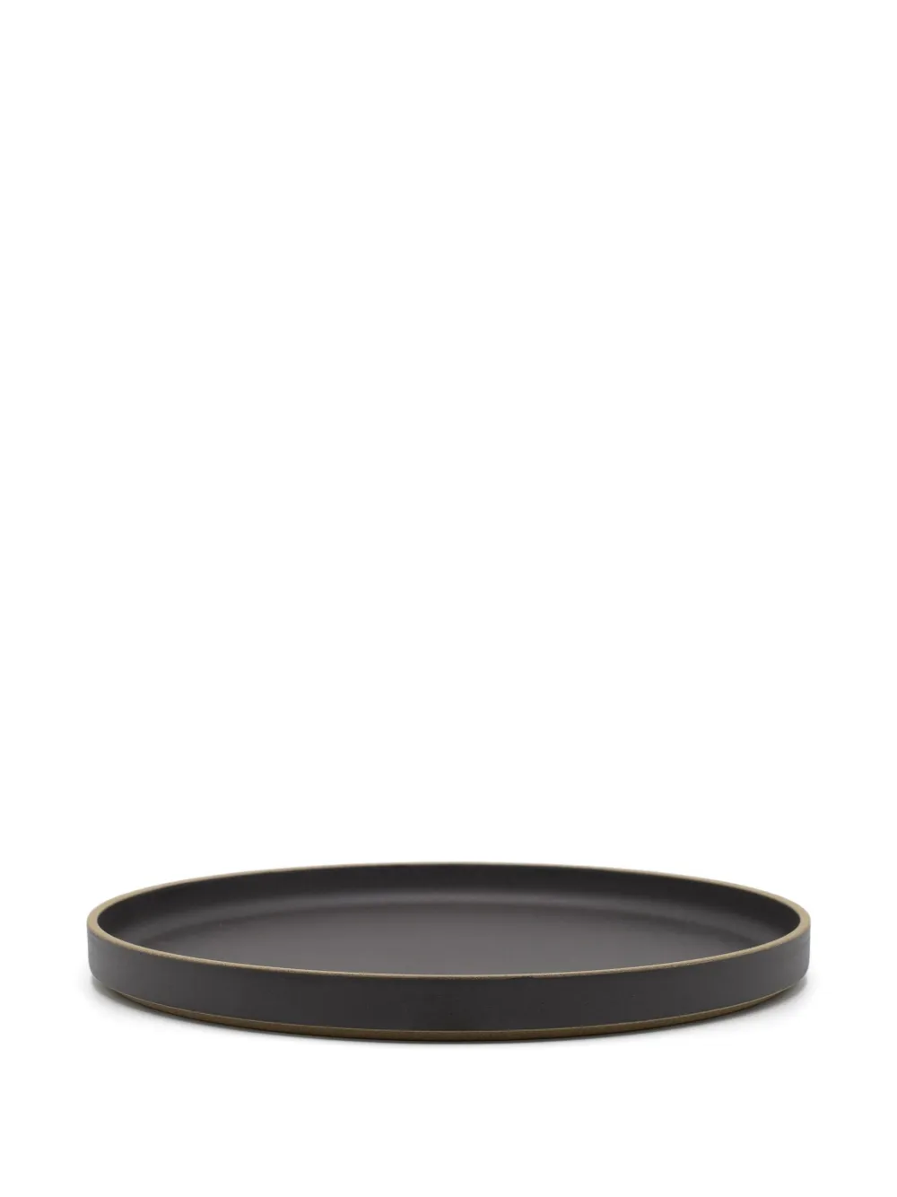 Hasami Porcelain round porcelain plate | Black | Image 1