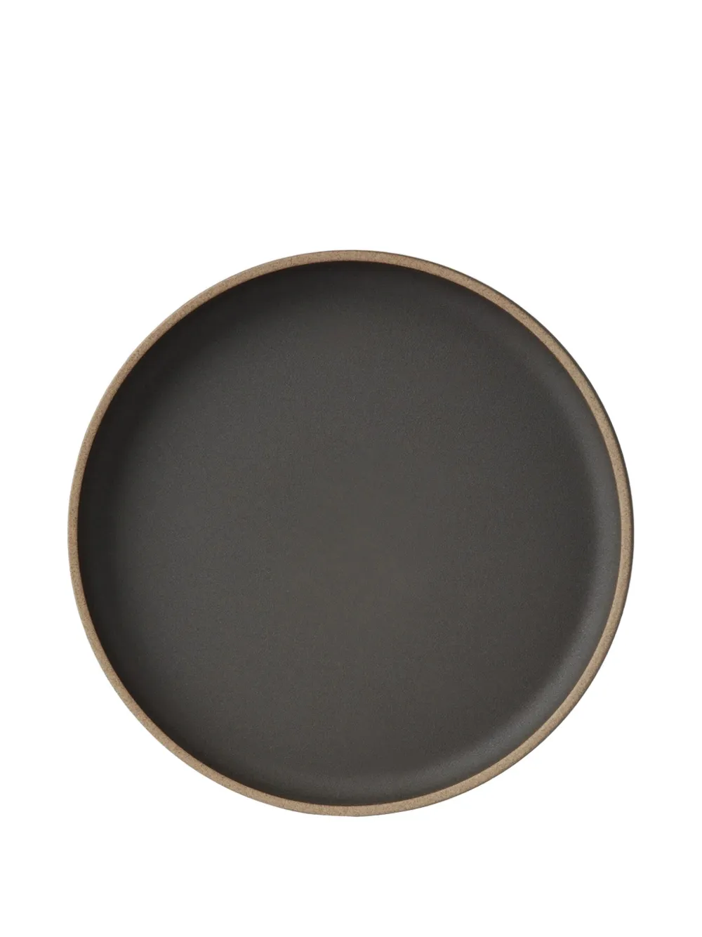 Hasami Porcelain Round Porcelain Plate In Black
