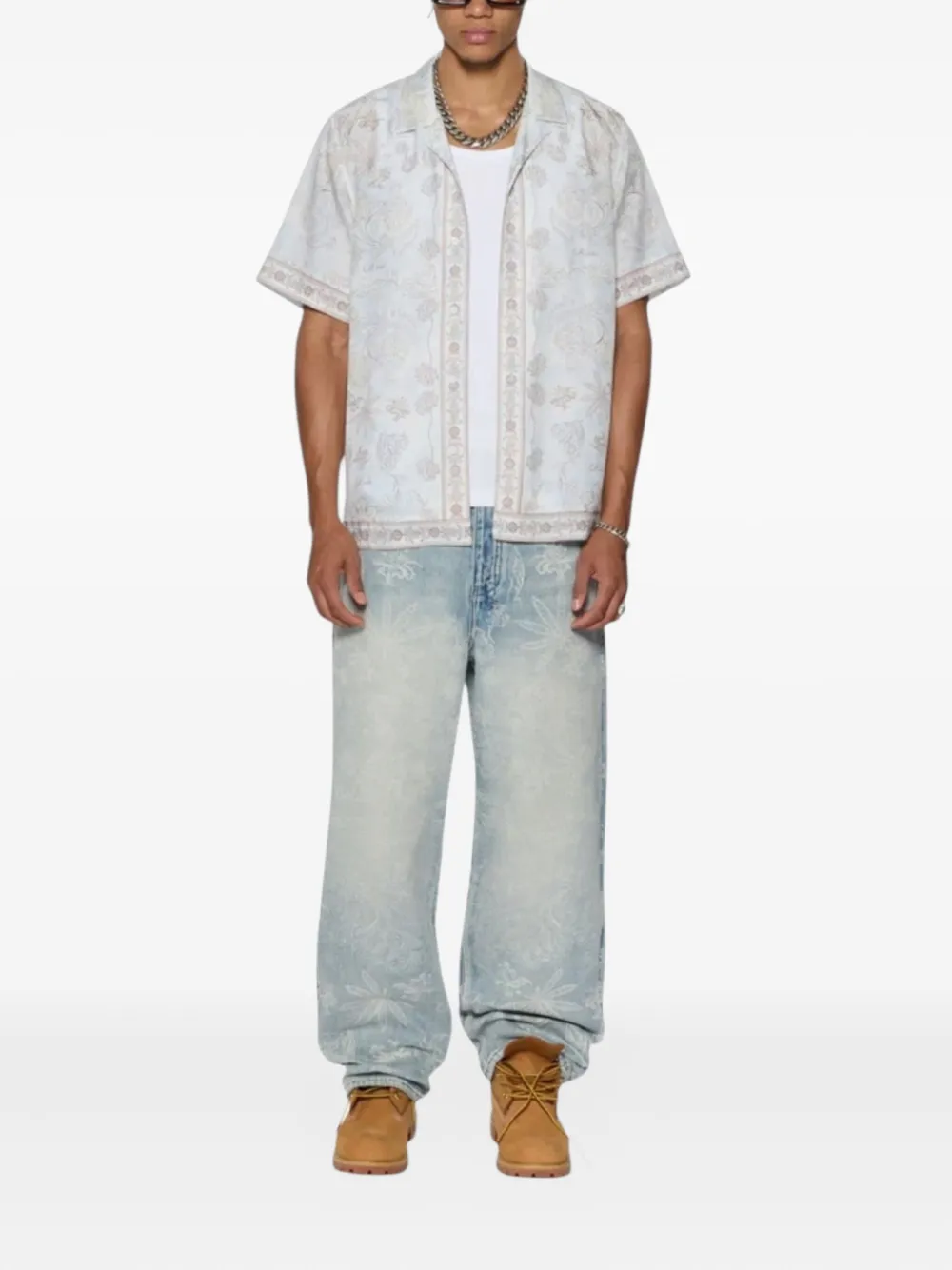 Ksubi Eternity overhemd met bloemenprint Blauw