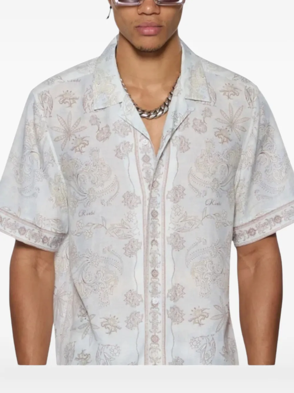 Ksubi Eternity overhemd met bloemenprint Blauw