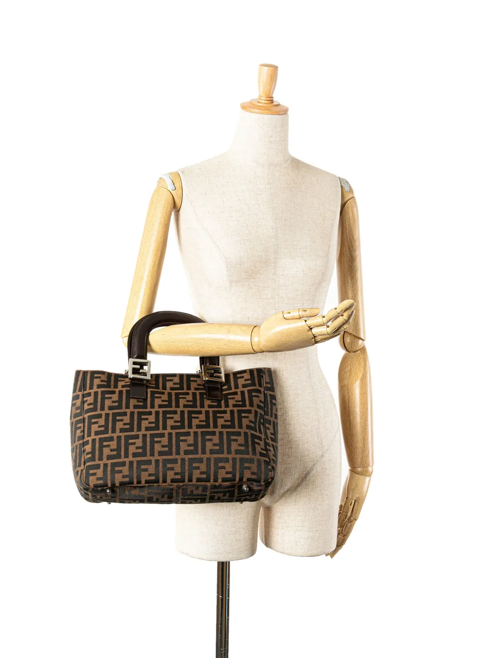 Fendi Pre-Owned 2000-2010 Small Zucca Canvas Twins tote bag | Pre-Owned | Image 2