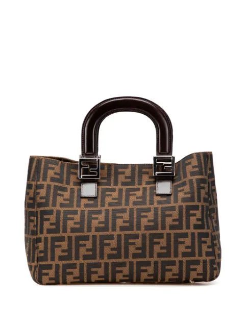 Fendi Pre-Owned 2000-2010 kleine Zucca Canvas Twins Tote Bag
